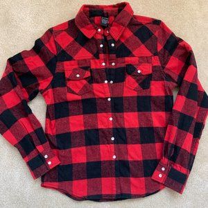 Urban Groove Red and Black plaid flannel